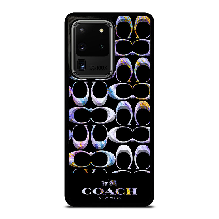 COACH NEW YORK COLORFULL MARBLE ICON Samsung Galaxy S20 Ultra Case Cover