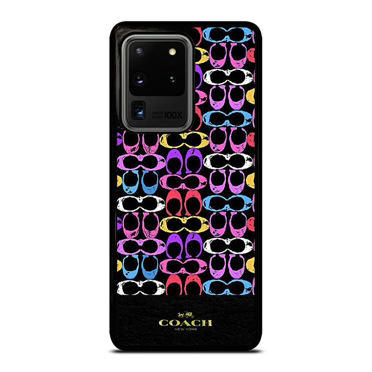 COACH NEW YORK COLORFULL PATTERN EMBLEM Samsung Galaxy S20 Ultra Case Cover