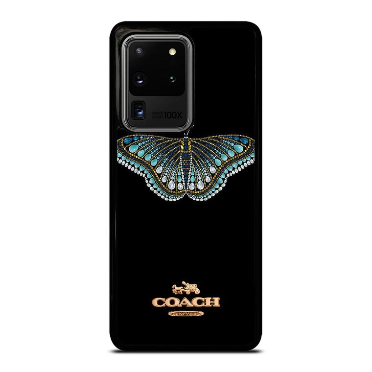COACH NEW YORK DIAMOND BUTTERFLY Samsung Galaxy S20 Ultra Case Cover