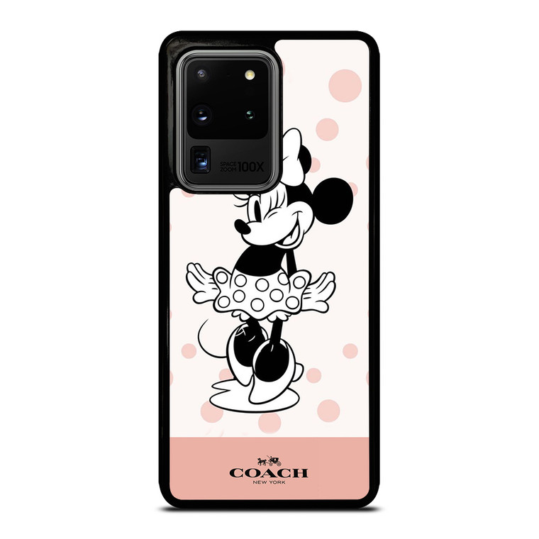 COACH NEW YORK PINK X MINNIE MOUSE DISNEY Samsung Galaxy S20 Ultra Case Cover