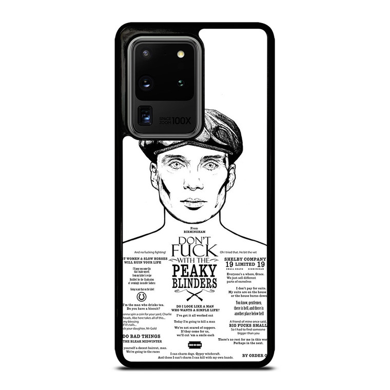 DONT FUCK WITH PEAKY BLINDERS Samsung Galaxy S20 Ultra Case Cover