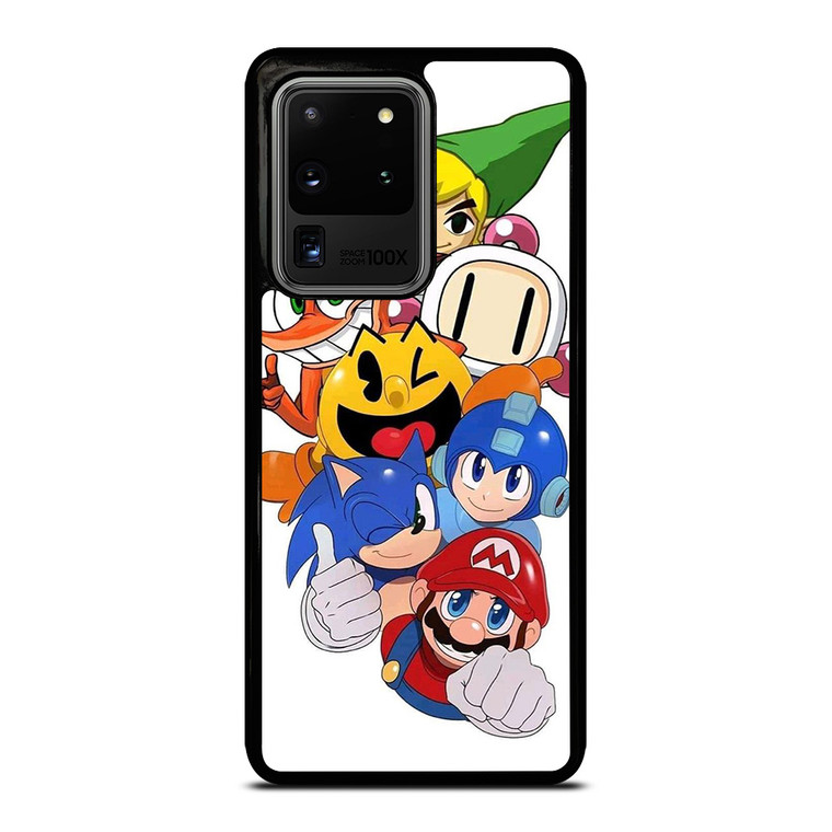 GAME CHARACTER MARIO BROSS SONIC PAC MAN Samsung Galaxy S20 Ultra Case Cover