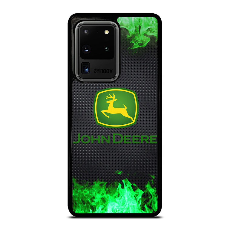 JOHN DEERE TRACTOR LOGO GREEN FIRE Samsung Galaxy S20 Ultra Case Cover