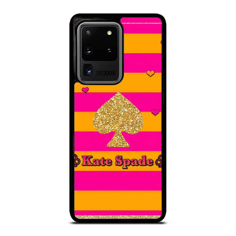 KATE SPADE NEW YORK YELLOW PINK STRIPES ICON Samsung Galaxy S20 Ultra Case Cover
