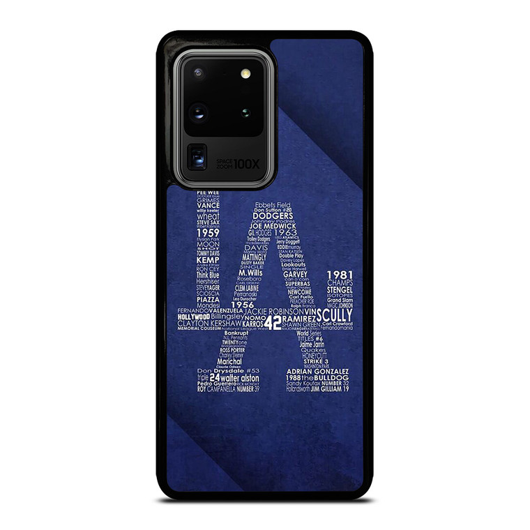 LA DODGERS LOS ANGELES LOGO BASEBALL TEAM TYPOGRAPHY Samsung Galaxy S20 Ultra Case Cover