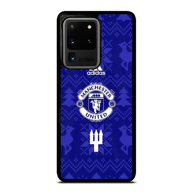 MANCHESTER UNITED FC LOGO FOOTBALL BLUE ICON Samsung Galaxy S20 Ultra Case Cover