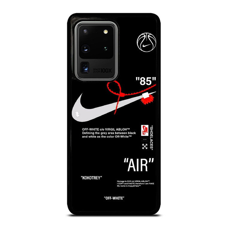 NIKE AIR JORDAN OFF WHITE BLACK KOKOTREY Samsung Galaxy S20 Ultra Case Cover