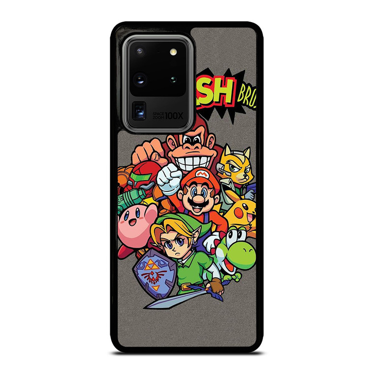 NINTENDO GAME CHARACTER SUPER SMASH BROSS AND FRIENDS Samsung Galaxy S20 Ultra Case Cover