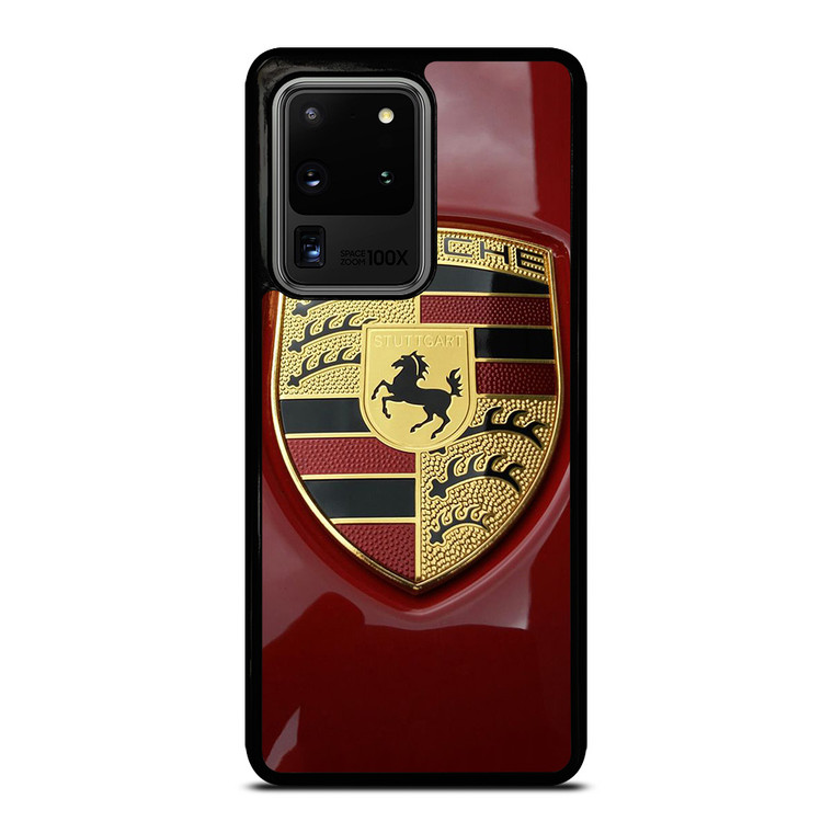 PORSCHE LOGO EMBLEM RED Samsung Galaxy S20 Ultra Case Cover