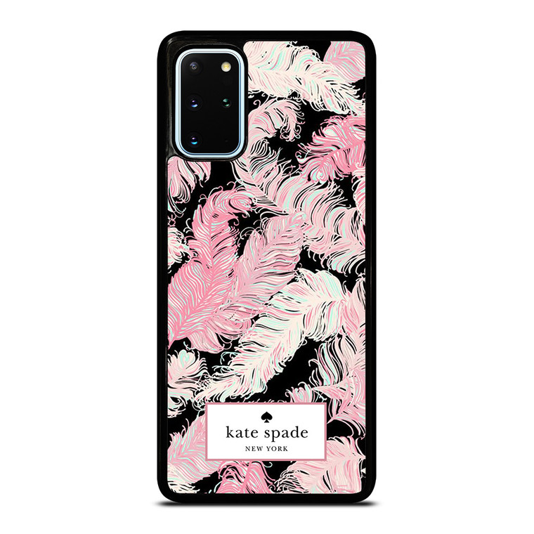 KATE SPADE NEW YORK LOGO PINK FEATHERS Samsung Galaxy S20 Plus Case Cover