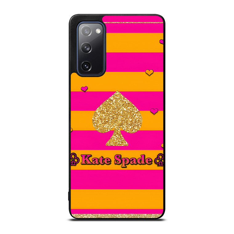 KATE SPADE NEW YORK YELLOW PINK STRIPES ICON Samsung Galaxy S20 FE Case Cover