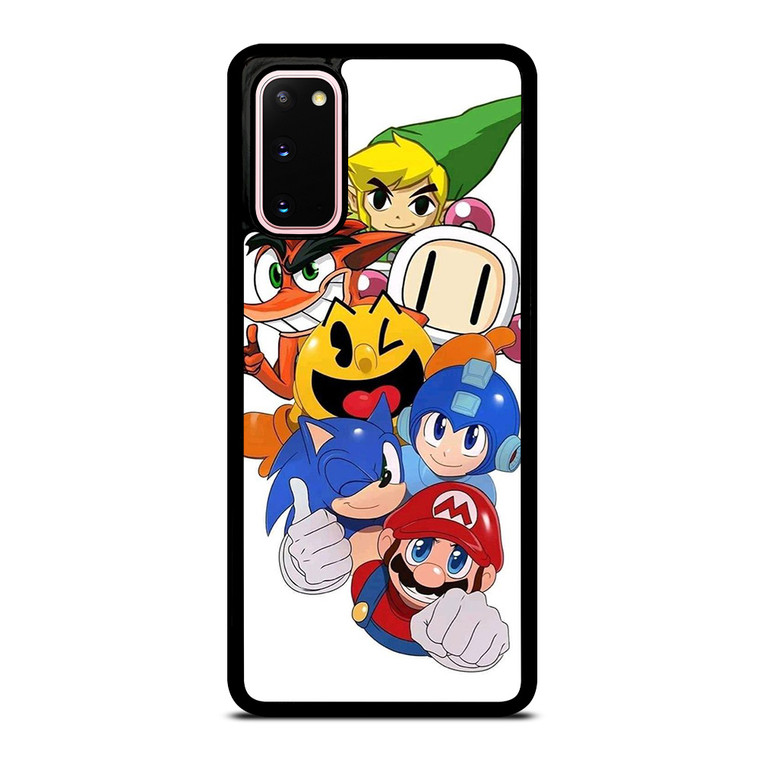 GAME CHARACTER MARIO BROSS SONIC PAC MAN Samsung Galaxy S20 Case Cover