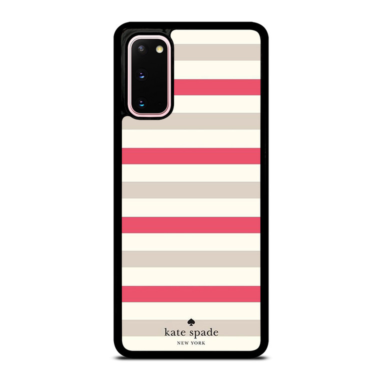 KATE SPADE NEW YORK STRIPES RED WHITE Samsung Galaxy S20 Case Cover