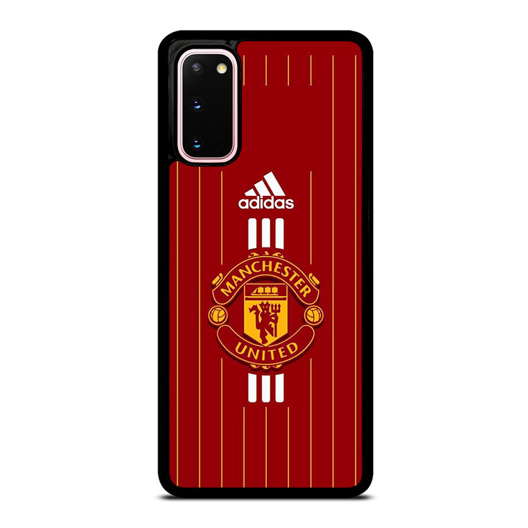 MANCHESTER UNITED FC LOGO FOOTBALL ADIDAS STRIPES Samsung Galaxy S20 Case Cover