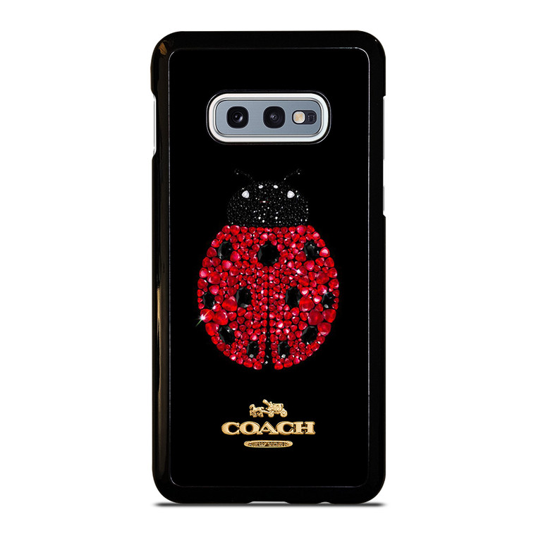 COACH NEW YORK LOGO DIAMOND LADYBUG Samsung Galaxy S10e  Case Cover