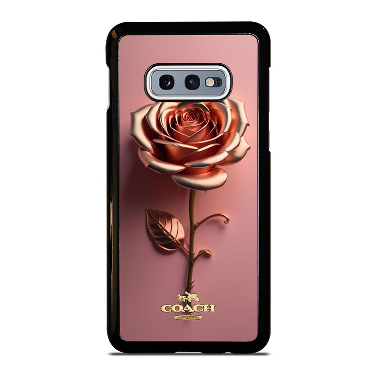 COACH NEW YORK LOGO GOLDEN ROSE Samsung Galaxy S10e  Case Cover