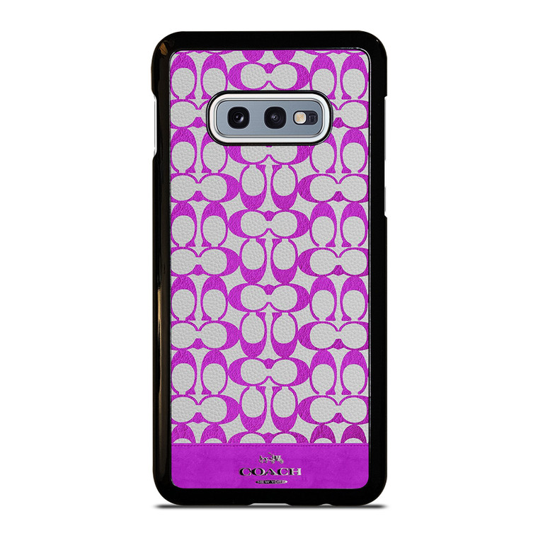 COACH NEW YORK LOGO PATTERN PURPLE EMBLEM Samsung Galaxy S10e  Case Cover