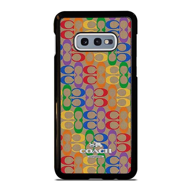 COACH NEW YORK RAINBOW PATTERN ICON Samsung Galaxy S10e  Case Cover