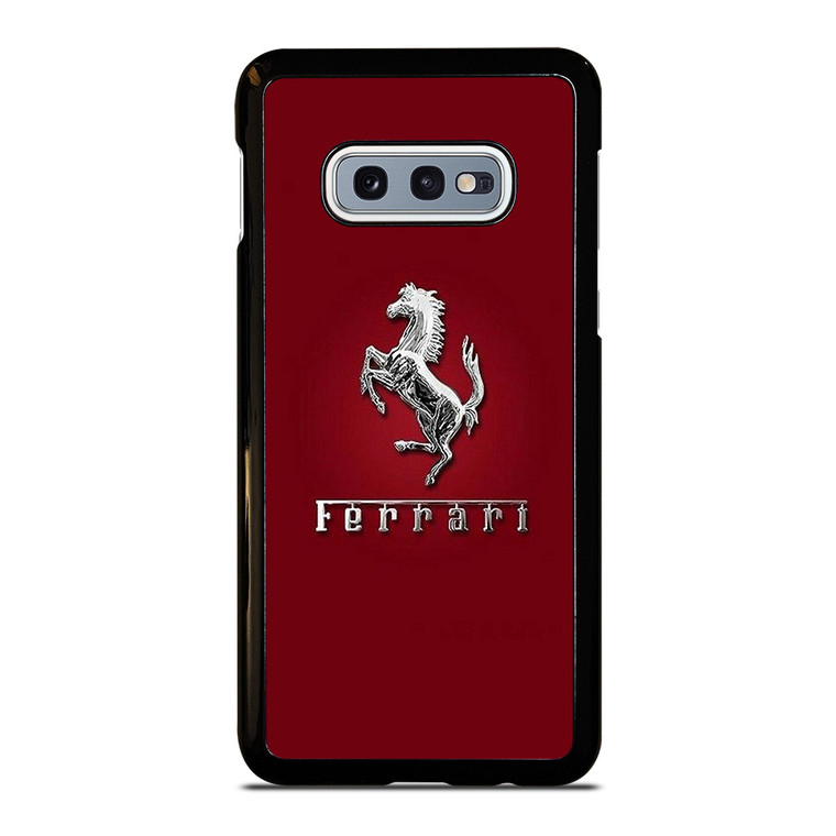 FERRARI LOGO SILVER EMBLEM Samsung Galaxy S10e  Case Cover