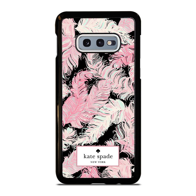 KATE SPADE NEW YORK LOGO PINK FEATHERS Samsung Galaxy S10e  Case Cover
