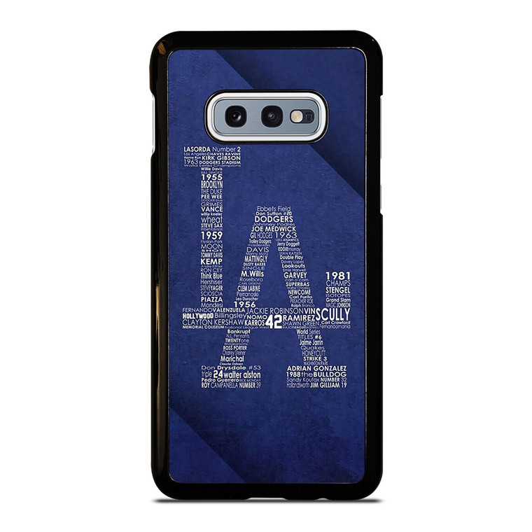 LA DODGERS LOS ANGELES LOGO BASEBALL TEAM TYPOGRAPHY Samsung Galaxy S10e  Case Cover