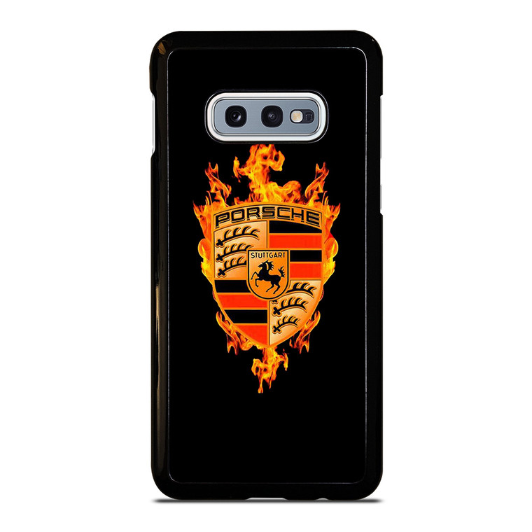 PORSCHE LOGO CAR ON FIRE Samsung Galaxy S10e  Case Cover