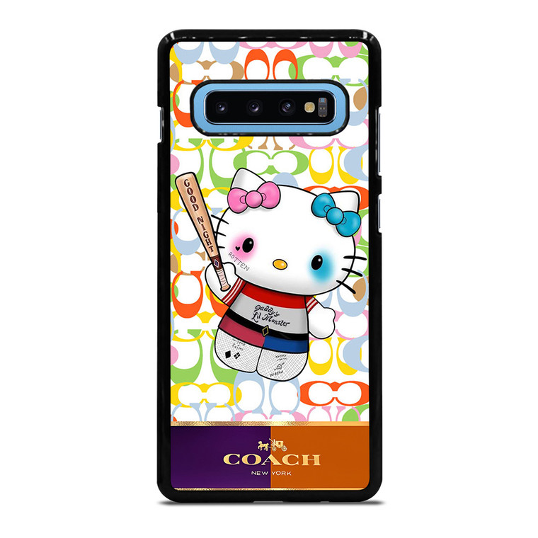 COACH NEW YORK LOGO HELLO KITTY HARLEY QUINN Samsung Galaxy S10 Plus Case Cover