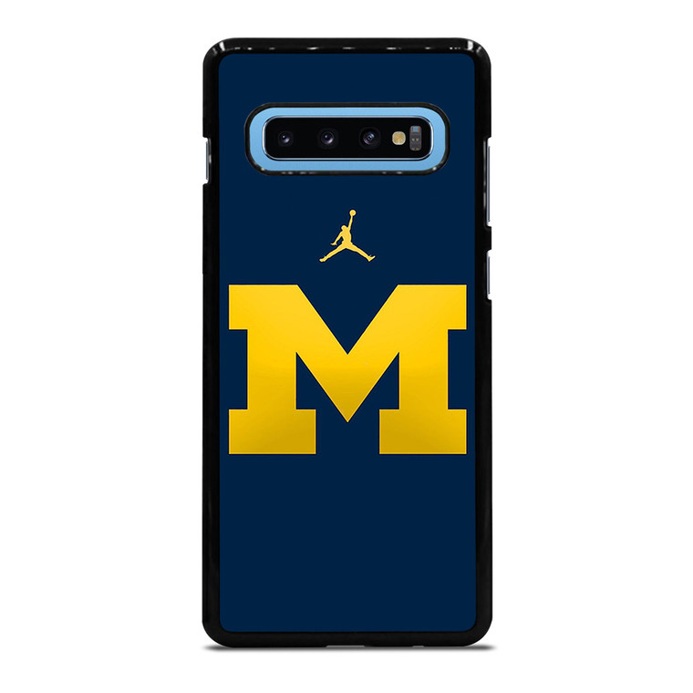 MICHIGAN WOLVERINES AIR JORDAN LOGO FOOTBALL Samsung Galaxy S10 Plus Case Cover