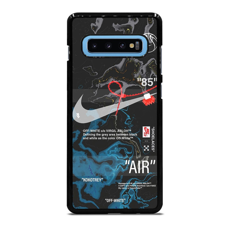 NIKE AIR JORDAN OFF WHITE BLACK MARBLE Samsung Galaxy S10 Plus Case Cover