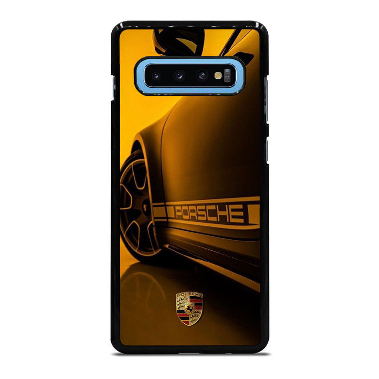 PORSCHE LOGO CAR YELOOW Samsung Galaxy S10 Plus Case Cover