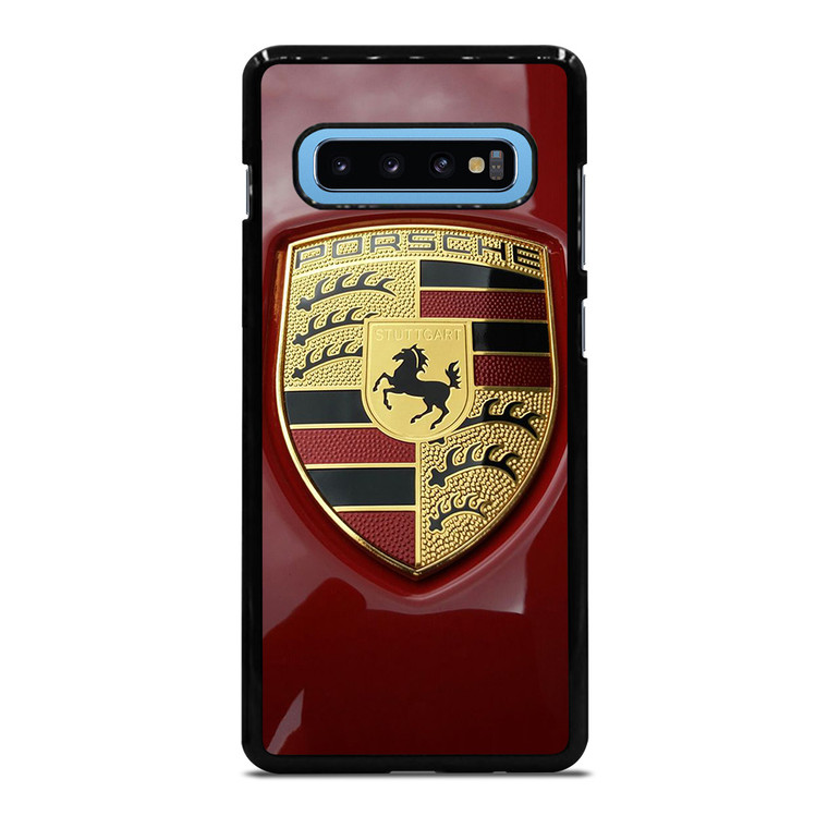 PORSCHE LOGO EMBLEM RED Samsung Galaxy S10 Plus Case Cover