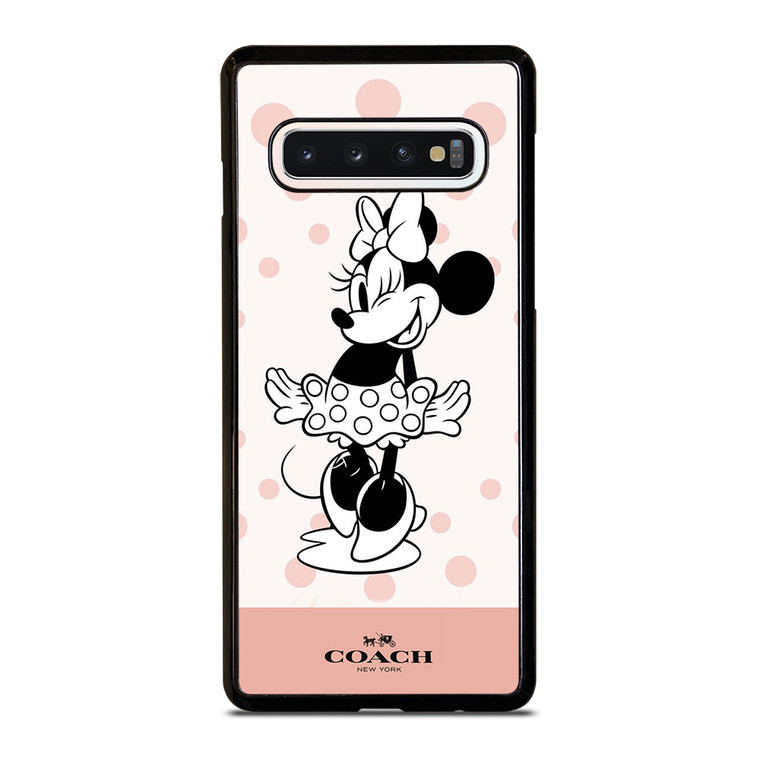 COACH NEW YORK PINK X MINNIE MOUSE DISNEY Samsung Galaxy S10 Case Cover