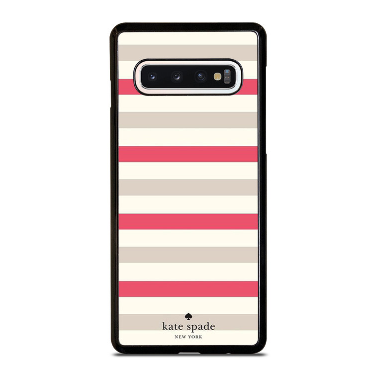 KATE SPADE NEW YORK STRIPES RED WHITE Samsung Galaxy S10 Case Cover