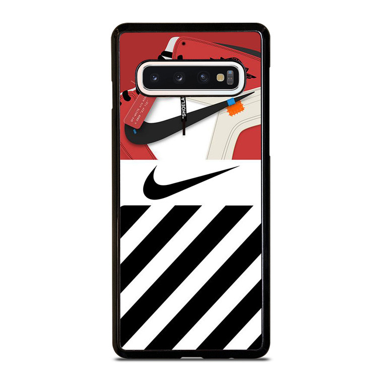 NIKE AIR JORDAN SHOES OFF WHITE LOGO Samsung Galaxy S10 Case Cover