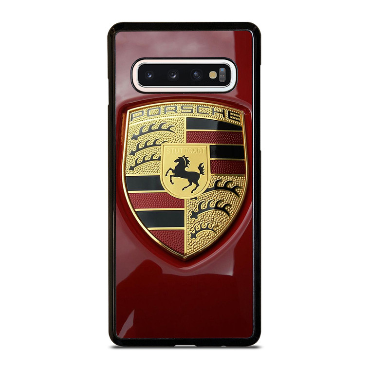 PORSCHE LOGO EMBLEM RED Samsung Galaxy S10 Case Cover