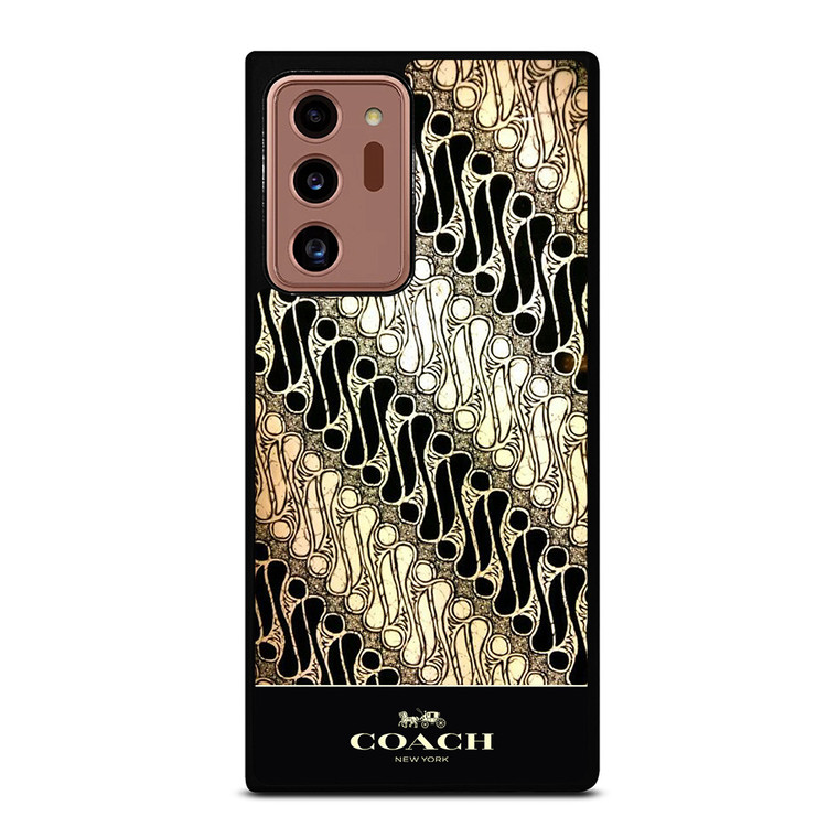COACH NEW YORK LOGO BATIK PARANG PATTERN Samsung Galaxy Note 20 Ultra Case Cover