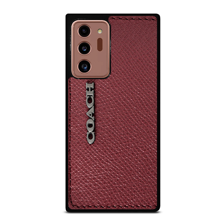 COACH NEW YORK LOGO ON RED WALLET Samsung Galaxy Note 20 Ultra Case Cover