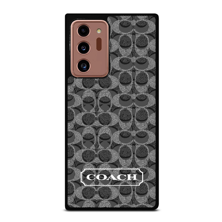 COACH NEW YORK LOGO PATTERN BLACK Samsung Galaxy Note 20 Ultra Case Cover