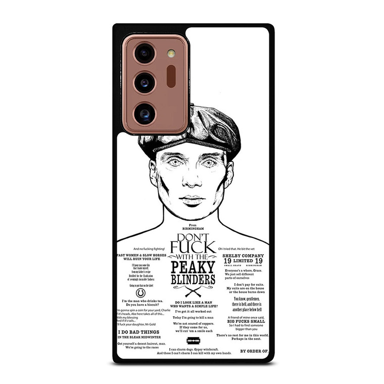DONT FUCK WITH PEAKY BLINDERS Samsung Galaxy Note 20 Ultra Case Cover