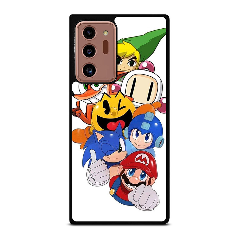 GAME CHARACTER MARIO BROSS SONIC PAC MAN Samsung Galaxy Note 20 Ultra Case Cover