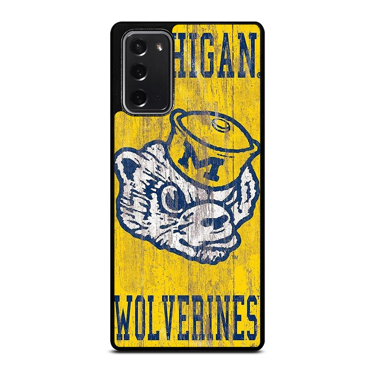 MICHIGAN WOLVERINES FOOTBALL UNIVERSITY ICON Samsung Galaxy Note 20 Case Cover