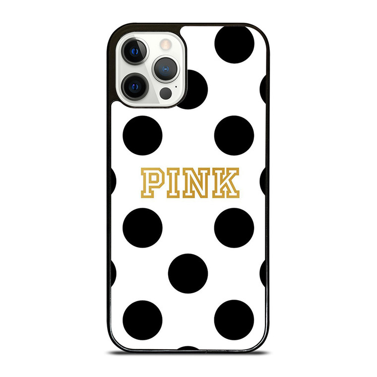 VICTORIA S SECRET PINK POLKADOTS iPhone 12 Pro Case Cover