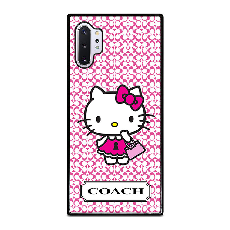 COACH NEW YORK LOGO PATTERN HELLO KITTY Samsung Galaxy Note 10 Plus Case Cover