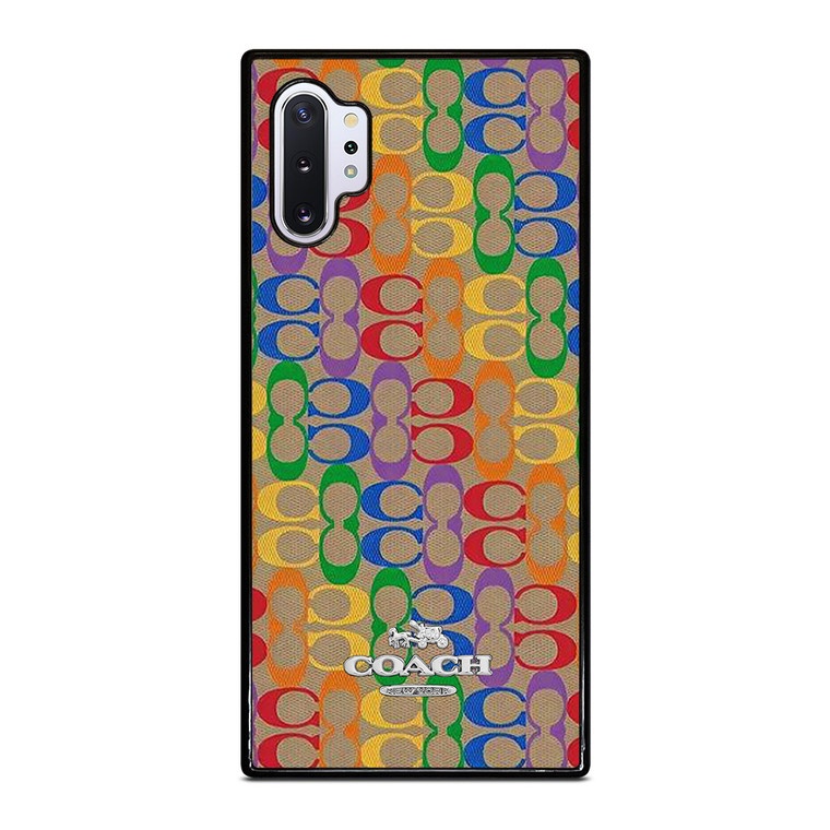 COACH NEW YORK RAINBOW PATTERN ICON Samsung Galaxy Note 10 Plus Case Cover