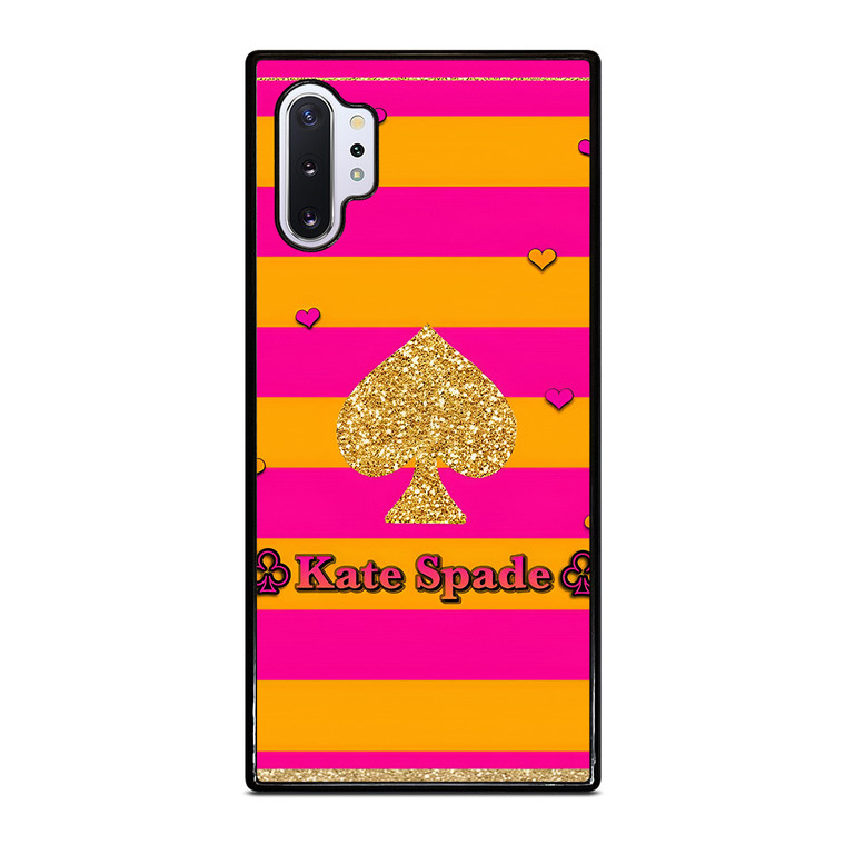 KATE SPADE NEW YORK YELLOW PINK STRIPES ICON Samsung Galaxy Note 10 Plus Case Cover