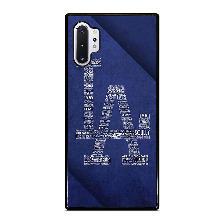 LA DODGERS LOS ANGELES LOGO BASEBALL TEAM TYPOGRAPHY Samsung Galaxy Note 10 Plus Case Cover