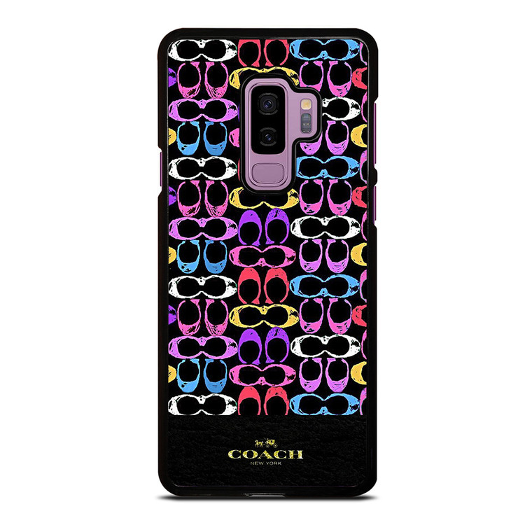 COACH NEW YORK COLORFULL PATTERN EMBLEM Samsung Galaxy S9 Plus Case Cover