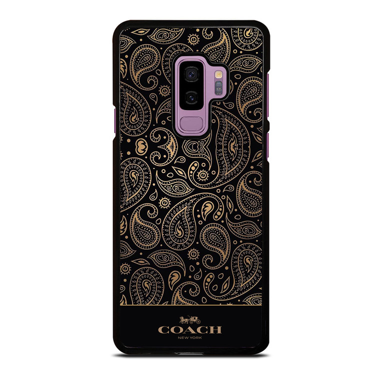 COACH NEW YORK LOGO BATIK BLACK PATTERN Samsung Galaxy S9 Plus Case Cover