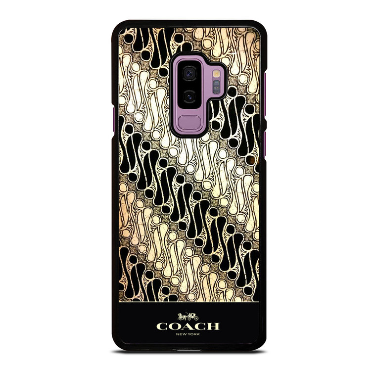 COACH NEW YORK LOGO BATIK PARANG PATTERN Samsung Galaxy S9 Plus Case Cover