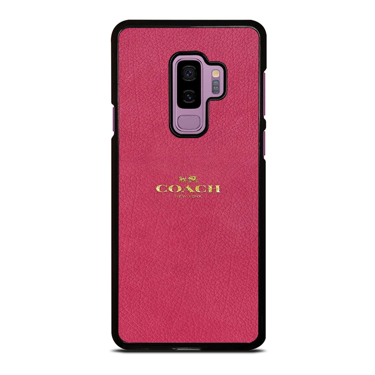 COACH NEW YORK LOGO PINK Samsung Galaxy S9 Plus Case Cover